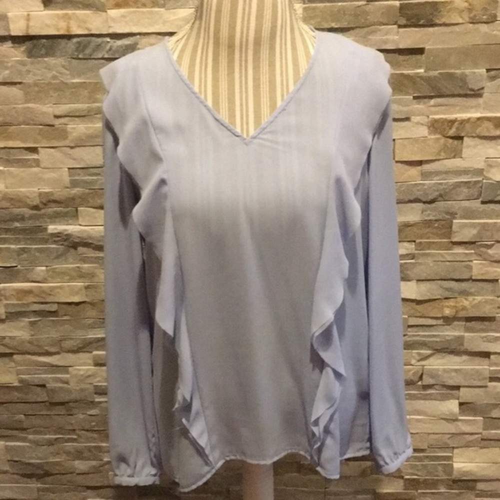 Banana republic frayed edge blouse S